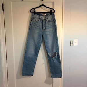 Re/Done Light Blue Distressed Jeans